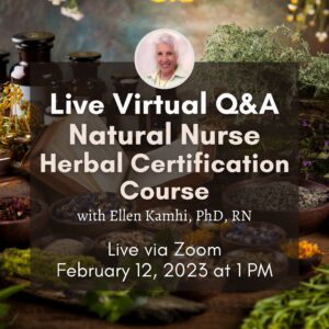 [FREE] Live Virtual Q&A on Natural Nurse Herbal Certification Course-image