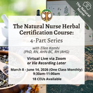 [Live ONLINE] 2026 Natural Nurse Herbal Certification – FULL Course (4 series)-image
