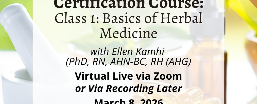 Learn the fundamentals and essential terminology relevant to herbalism, such as the difference between extracts, tinctures, capsules, infusions, decoctions, standardized, and holistic balance. This class also introduces the basics surrounding safety and efficacy of herbal remedies.