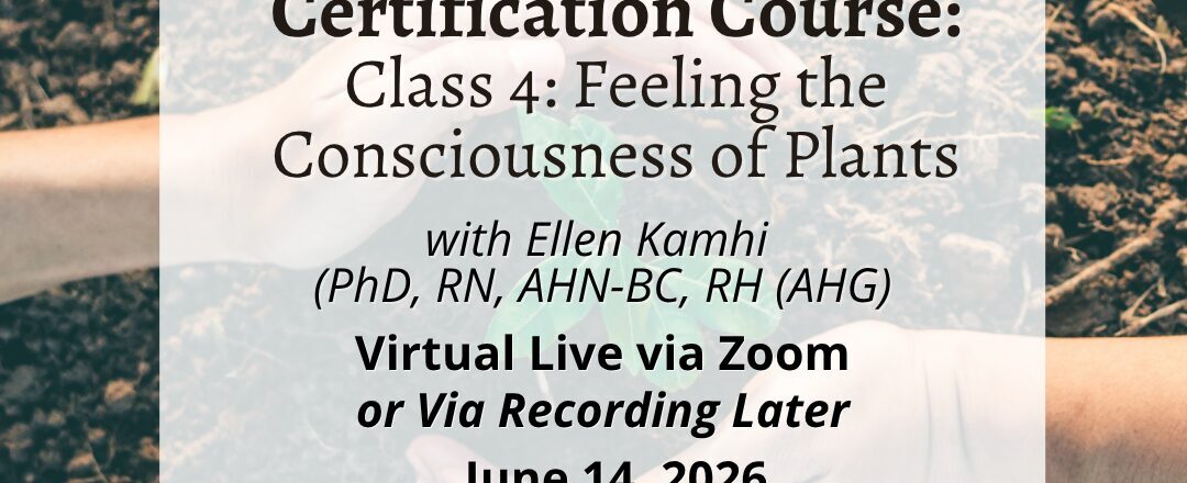 Learn how to integrate plants into your life, soul, and medicine, and how to decide which remedy is the “right” one. Learn simple plant dowsing techniques and consider herb-drug interactions. Class by The Natural Nurse Ellen Kamhi Ph.D., RN, RH
