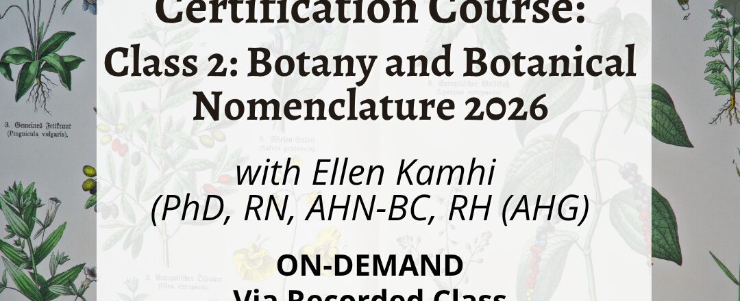On Demand Class 2 Botany and Botanical Nomenclature